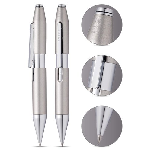 Cross X Refillable Gel Ink Rollerball Pen, Chrome Appointments, Includes Includes Premium Gift Box - Graphite Grey