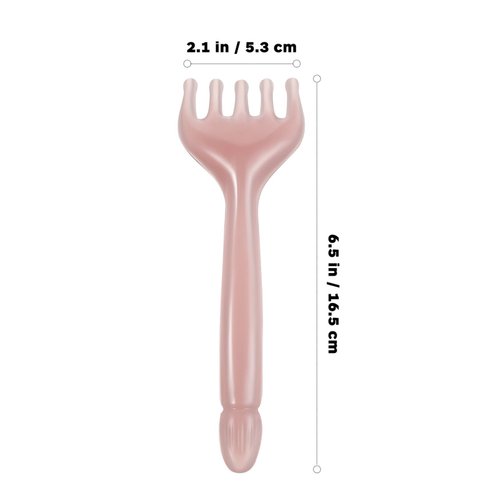 FOMIYES 2Pcs Wide Teeth Hair Comb Manual Hair Scalp Massage Comb Handheld Massage Tool for Head Scalp Neck Lymph Relaxation
