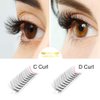 Premade Volume Eyelash Extensions 6D-C-0.07-12 Short Stem Premade Fans Eyelash Extensions 9 to 20 mm Volume Lash Extensions .07 .10 Pre made Lash Fans C D Curl (6D-C-0.07,12mm)