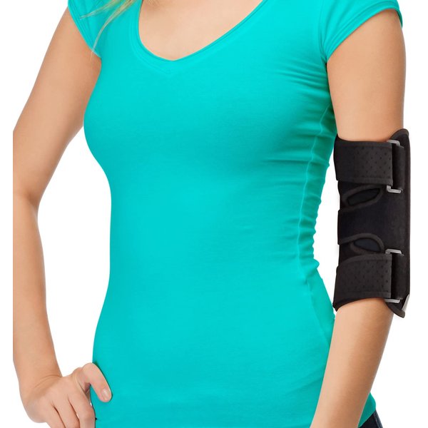 Elbow Splint Tendonitis Elbow Brace – Cubital Tunnel Brace for Sleeping - Tennis Elbow Support with Arm Compression Sleeve Elbow Immobilizer for Ulnar Nerve Brace Elbow Pain Men Women - Fits Most