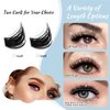 Lash Clusters 84 Pcs Cluster Lashes Eyelash Clusters DIY Cluster Eyelash Extensions Individual Lashes Thin Band & Soft(Morning,D-16)