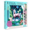 Bright Stripes Paint by Numbers Kit for Kids: Easy to Follow Paint by Numbers Canvas with Frame Kids Paint Kit (Paint by Numbers Moonlit Unicorn)