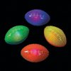Light Up Small Footballs - Set of 12 Rubber Squishy Balls - Sports Party Favors and Active Play Toys