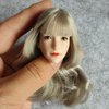 SSbeauty M 1/6 Scale Female Head Sculpt Pale Skin Silver Hair Girl Head Carved for 12inch Action Figure Body Doll