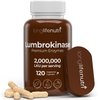 LongLifeNutri Lumbrokinase 100mg – Maximum Activity 2,000,000 Units Per Serving, 120 Vegetarian Capsules, 2-Month Supply, Natural Enzyme Supplement for Circulatory Health, Lab Tested, Made in USA
