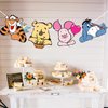 MEMOVAN Winnie Party Banner Pooh Baby Banner for Winnie Baby Shower Classic the Pooh 1 St Birthday Welcome Oh Baby Party Supplies Vintage Cute Winnie Banner Sign