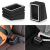 Qijk Seat Belt Buckle Holder Seat Belt Buckle Booster Seat Belt Buckle Fixer Keep the Seat Belt Buckle Upright and Stable Luminous Positioning Ring Easy Positioning Insert Seat Belt Buckle 2 pcs