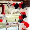 Cow Party Decorations-Cow Balloon Garland Arch Kit-Red Black White Balloons for Cowboy Cowgirl Party Decorations Baby Shower Animal Birthday Party Suppllies