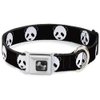 Buckle-Down Seatbelt Buckle Dog Collar - Panda Bear Repeat - 1.5" Wide - Fits 16-23" Neck - Medium