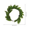 Lurrose Olive Branch Wreath Green Leaf Crown Artificial Spring Summer Wreath Front Door or Home Decoration Green Leaves Artificial Spring Garland for Spring Fireplace Wall Office Decoration