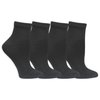 Dr. Scholl's Women's 4 Pack Diabetic and Circulatory Non Binding Ankle Socks, Black, Shoe Size: 4-10
