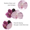 Flower Hair Clips Butterfly Orchid Gradient Pink Purple Claw Clip Sweet and Vivid for Beach, Pools, Daily Life, Weddings, Sorority, Parties, Valentines Day