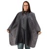 Waterproof Salon Capes - Black Leopard Hairdresser Cape, Hair Salon Cape for Hair Stylist, Hair Cutting Cape with Snaps, Shampoo Cape for Hair Stylists, Hair Capes for Salon, Women, Hair Stylist Cape