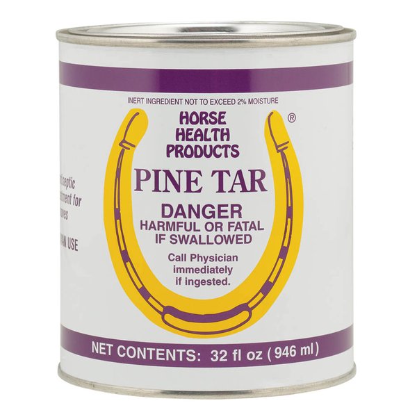 Flagline Horse Health Pine Tar, Natural Topical Antiseptic for Use on Horse Hooves, Helps Retain Moisture, Helps Keep Hooves from Cracking and Splitting, 32 Fluid Ounces