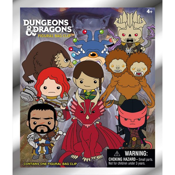 Dungeons & Dragons 3D Foam Collectible Bag Clip in Blind Bag, Multi Color