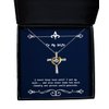 Take Thai Real Origin Reusable Wife Gifts, I Never Knew Love Until I met My Wife... and Also Never, Love Birthday Cross Dancing Necklace from Wife, Funny Wife, Necklace Gift, Funny Gift