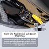 Driver's Side Lower Door Hinge Front and Rear Fits for 2013-2019 Grand Cherokee, Dodge Durango, Dodge Charger, Replaces 55113665AI