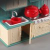 ONEST 84 Pieces Dollhouse Furniture Set Mini House Accessories with Bathroom Kitchen Dining Room Laundry Room Miniature 1:12 Furniture Accessories Model for Kids