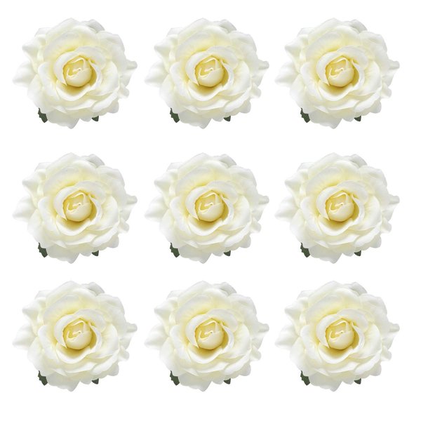 inSowni 16/9/4 Pack Rose Flower Hair Clips Brooch Pins Accessories Barrettes for Women Girls Bride (9PCS S5)