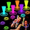 Leetous 8" Glow Sticks Party Pack-50,Light up Bracelets & Necklaces Accessories for Kids, Neon Glow in the Dark Party Favor Supplies Decorations for Halloween, Birthday, Camping Activities