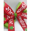 Naughty or Nice Christmas Holiday Hair Bow
