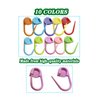 Meikeer 150 Pieces Knitting Crochet Locking Stitch Markers Stitch Needle Clip Counter 10 Colors (Color Ship Randomly)