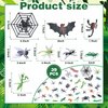 EOIVSH 39pcs Insects and Bugs for Kids - Plastic Fake Bug Toys Figures with Spiders, Frog & Mantis etc - Great for Goodie Bag Fillers, Gifts & Halloween Party Favors