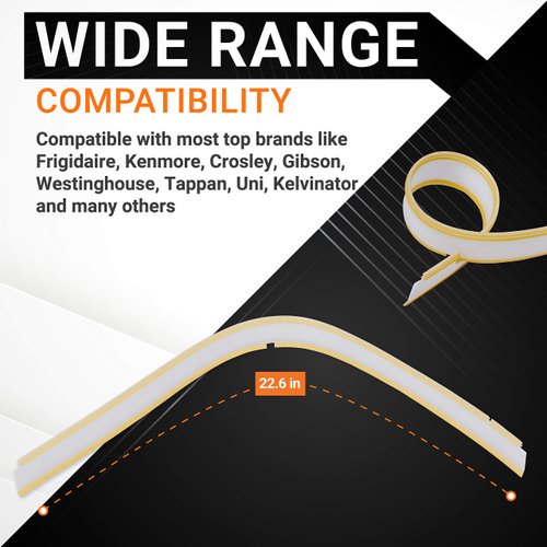 BlueStars (2024 Update) 809006501 Dishwasher Bottom Door Gasket Replacement Part – Exact Fit for Frigidaire Kenmore Electrolux Dishwashers - Replaces 154576501 154297601 PS9495545 AP5809675