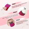 SOFITA 2 PCS Eyelash Applicator Tool. Eyelash Clamp Tool. Eyelash Tweezers. Lash Clip Applicator for Fake Eyelashes Lash Extension Tweezers for Lash Clusters False Lash Applicator Tool (Pink)