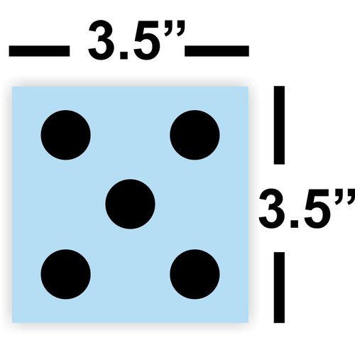 Barn Star Yardzee Dice Stencil Kit, Outdoor Dice Yard Game - Reusable - Giant Wood Dice