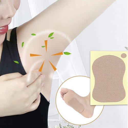 CheeseandU Underarm Sweat Pads,10Pack Disposable Absorbent Sweat Armpits Perspiration Pads Self-adhesive Underarm Shields Sweat Guards Protectors for Men Women Reduce Armpit Foot Sweat