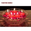 6 PCS Floating Candles, Red Unscented Dripless Wax Burning Candles 1.77 Inch Diameter Floating Candles Discs for Cylinder Vases, Weddings, Pool Party, Wedding, Holiday, Home Decor (Red)