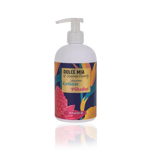 Dolce Mia | Shea Butter Lotion | Pikake | Organic Botanicals | Hypoalergenic | Vegan and Cruelty Free | 12 oz