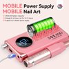 SAVILAND Electric Nail Drill Professional: 40000RPM Nail Filer Electric Manicure Pedicure13 Nail Drill Bits for Acrylic Nails False Nails Gel Nails Dip Nail Artificial Nails Home Salon