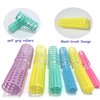 MOODKEY 30PCS Plastic Hair Rollers Set Heatless Roller Hair Curlers Snap on Rollers Self Grip Rollers Hairdressing Curlers Tools for DIY Hairdressing Hair Salon (5 Size)