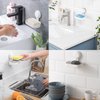 LEVERLOC Soap Dish Holder for Shower Suction Cup Wall Mounted Self Draining NO-Drilling Removable Bar Soap Sponge Holder for Bathroom Bathtub Kitchen Sink Waterproof Strong Vacuum Suction Adhesion