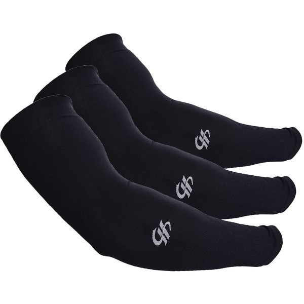 HOPESHINE Cooling Compression Arm Sleeves UPF50+ UV Protection for Men Women Cycling Driving Outdoor Tattoo Cover Up 3-Pairs