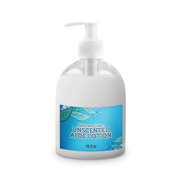 LandLSoap Unscented Aloe Vera Lotion with Argan Oil Hand-Made moisturizer and body lotion, Non-GMO, Vegan, Made in USA, 16 oz