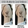Cerlaza 100 Sheets Temporary Tattoos for Women Girls, 420 Mixed Styles Fake Tattoo Stickers that Look Real and Last Long, Realistic Henna Tattoo for Body Art Sticker