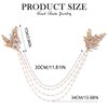Gorais Gold Wedding Head Chain Jewelry Crystal Leaf Headpiece Rhinestone Hair Chain Costume Accessories for Women