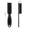 BEATURE 6 Pieces Barber Blade Cleaning Brush, Clipper Cleaning Brush Trimmer Cleaning Brush, Hair Styling Nylon Brush for Men (Black White)