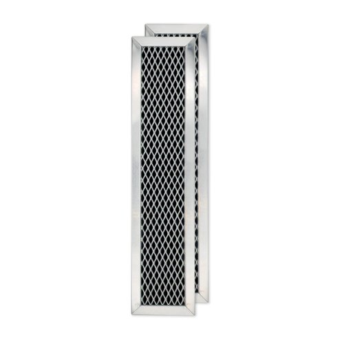 Microwave Charcoal Filter 11.02” x 2.52” for JX81D WB02X10943 GE Microwave Filter Replacement - This Carbon Filter Freshens and Filters Kitchen Air Entering the Over-the-Range Oven Vent Fan (2-Pack)