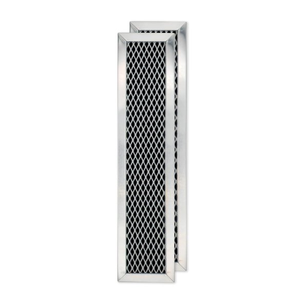 Microwave Charcoal Filter 11.02” x 2.52” for JX81D WB02X10943 GE Microwave Filter Replacement - This Carbon Filter Freshens and Filters Kitchen Air Entering the Over-the-Range Oven Vent Fan (2-Pack)