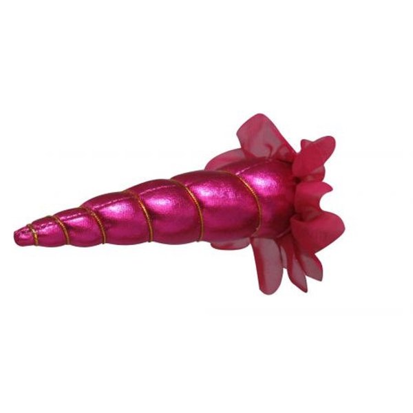 Showman PINK Clip On Unicorn Horn Gold Lacing Browband Bridle Headstall Attachment