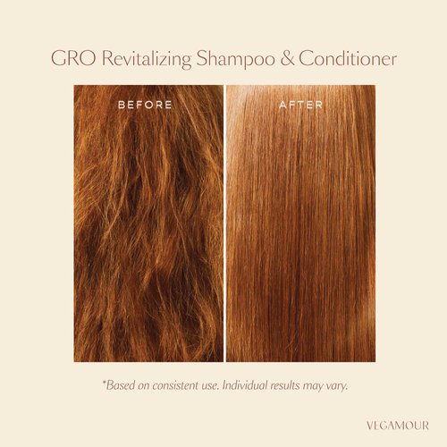 VEGAMOUR GRO Revitalizing Conditioner, Support Thicker, Fuller Looking Hair, Conditioner Formulated Without Sulfates for Thinning Hair, Natural Citrus Scent (1.6 fl. oz.)