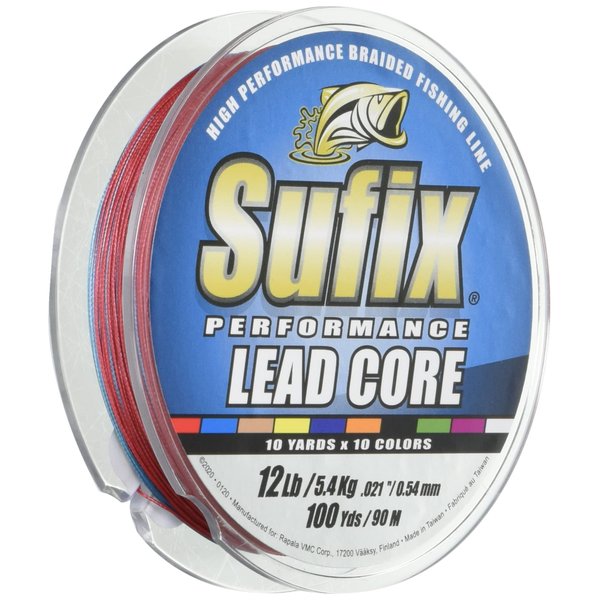 Sufix 668-118MC Performance Lead Core Fishing Line, 18-Pound, 100-Yard Metered