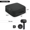 Hair Dryer Carrying Bag Travel Hairdryer Storage Bag Fits 1600W Ionic Blow Dryer and Styler Attachments, Universal Blowdryer Organizer with Mesh Pocket for Portable Hair Dryer and Styling Accessories