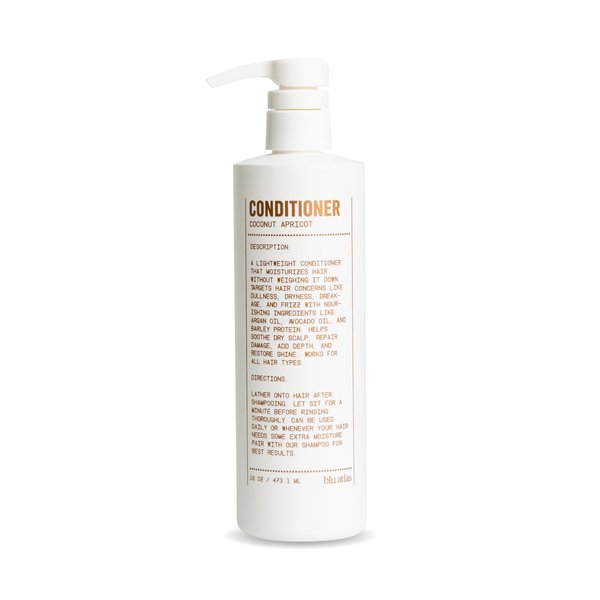 Blu Atlas Mens Conditioner - Coconut Apricot - Hydrating, Nourishing Conditioner for Healthy Hair, All Hair Types - 16 oz Bottle