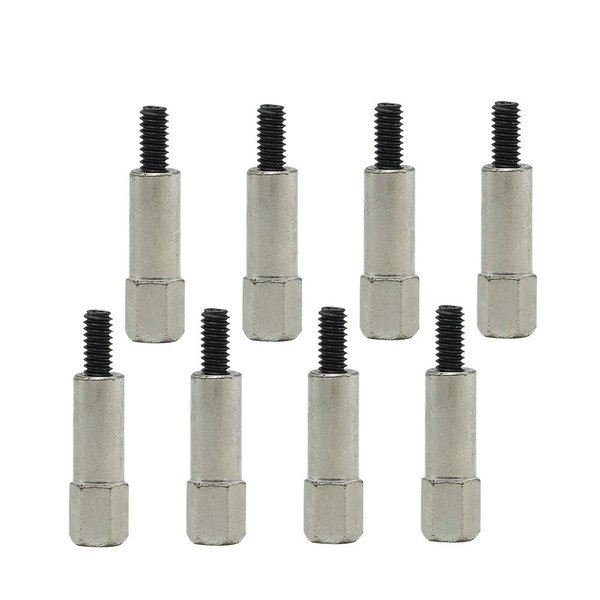 Chrome Valve Cover Bolt Set(8Pcs) Replacement for Chevy 283 305 327 350 383 SBC Stud Kit