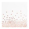 Juvale 50 Pack Rose Gold Party Napkins - Disposable Dinner Napkins for Wedding, Baby Shower, Birthday Party (6.5x6.5 In)